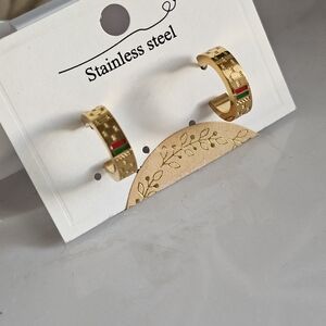 Stylish Small Hoop Stud Earrings